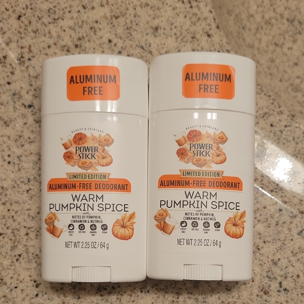 Warm Pumpkin Spice Aluminum-Free Deodorant (2pack)